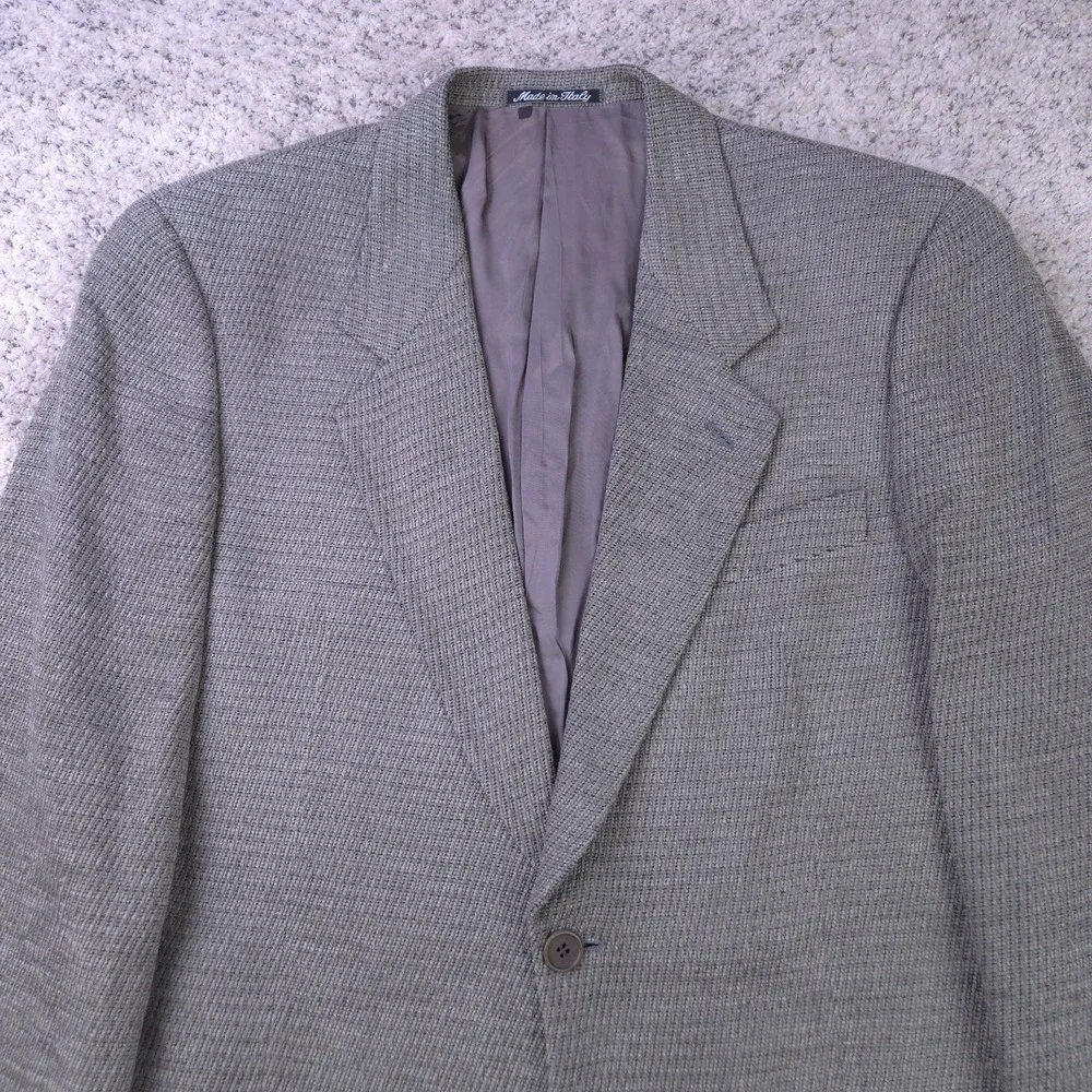 VTG Mani Sport Coat Size 41 Reg Jacket Wool Blend Saks Fifth Avenue Italy Knit